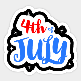 4th of July (v2) Sticker